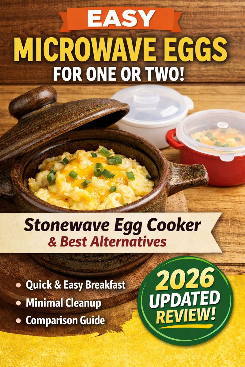 Stonewave microwave egg cooker and alternatives for easy microwave eggs. Quick breakfasts for one or two, minimal cleanup, perfect for small households