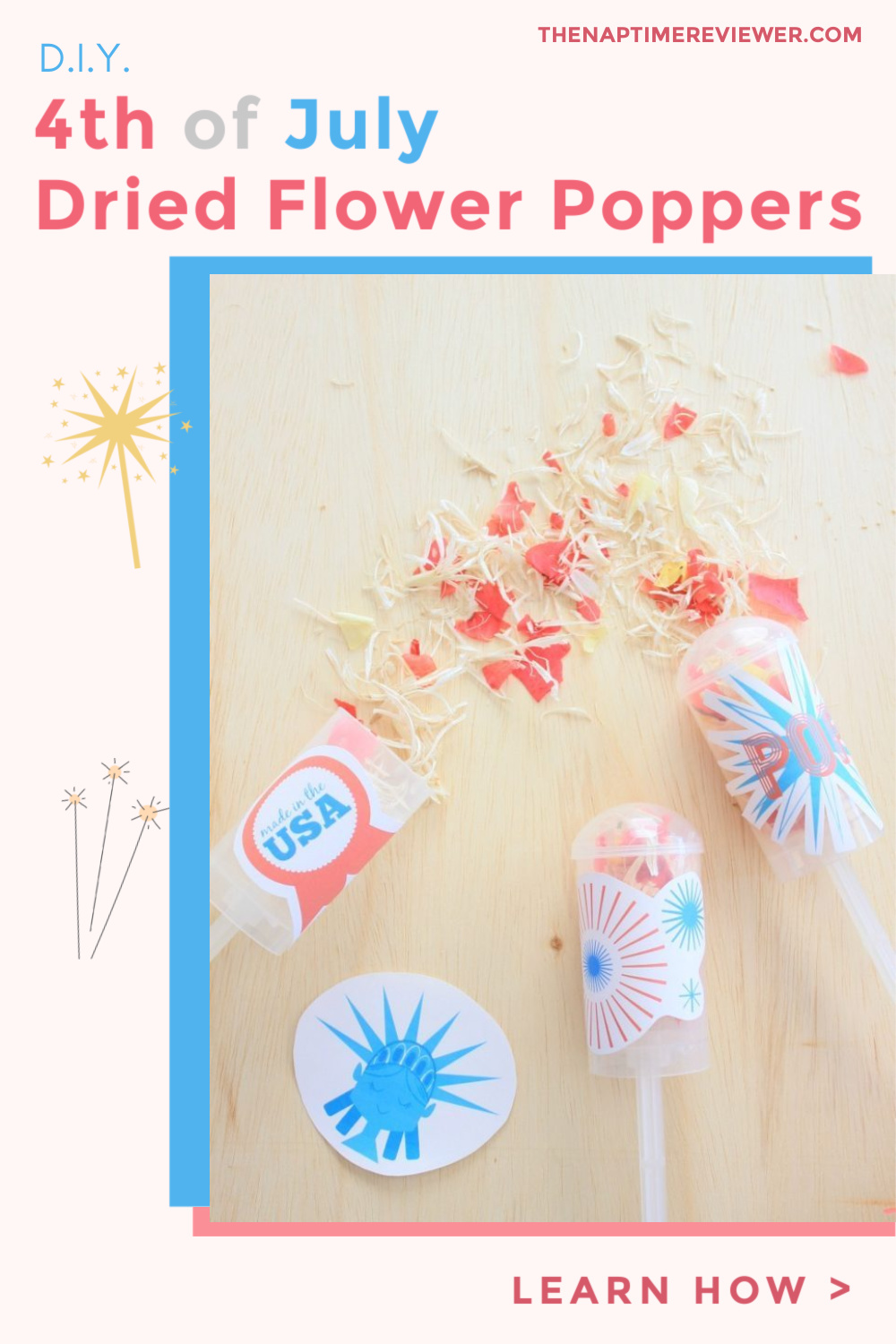 DIY Dried Flower Poppers for 4th of July