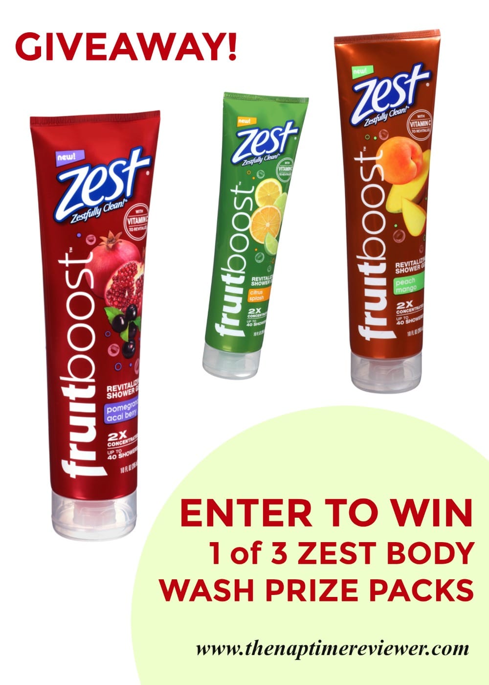 Zest Body Wash Giveaway • The Naptime Reviewer