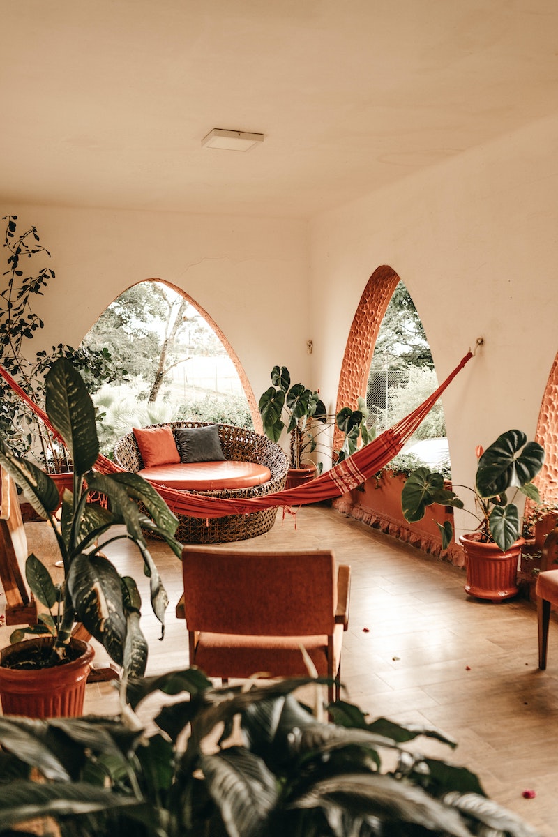 Front porch with lots of plants