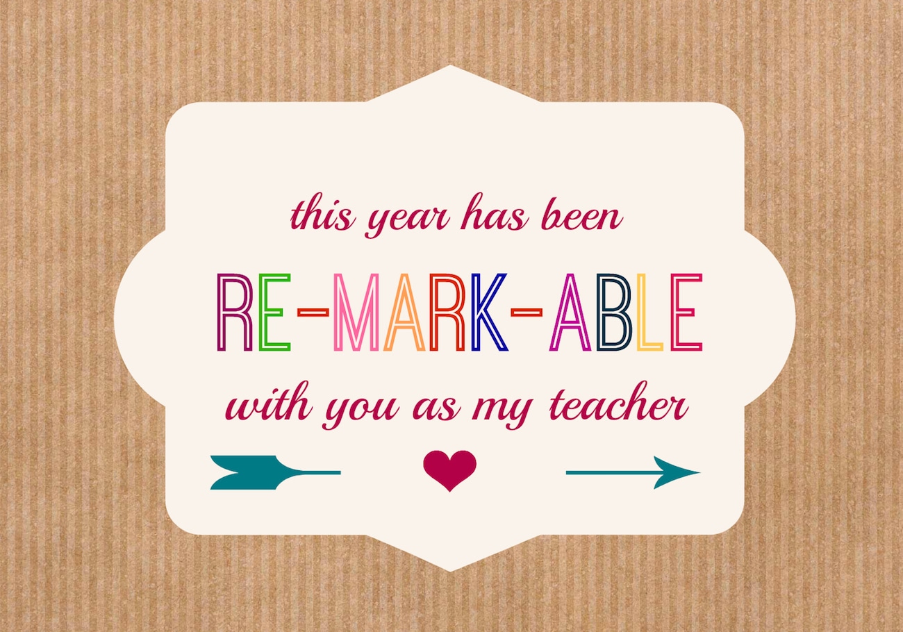 Free Printable Teacher Gift Tag
