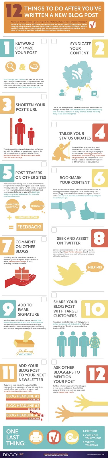 12 Things to Do After You’ve Written a New Blog Post