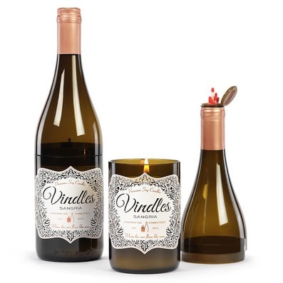 Vindles | A Candle in a Wine Bottle
