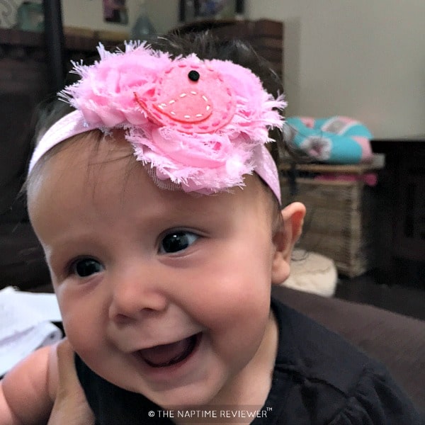 Flamingo Pink Chiffon Bird headband