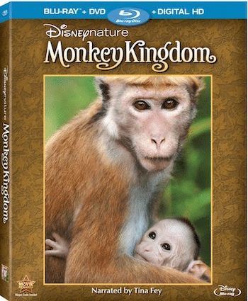 Disneynature Monkey Kingdom on DigitalHD, DMA, and Blu-ray Combo Pack 9/15