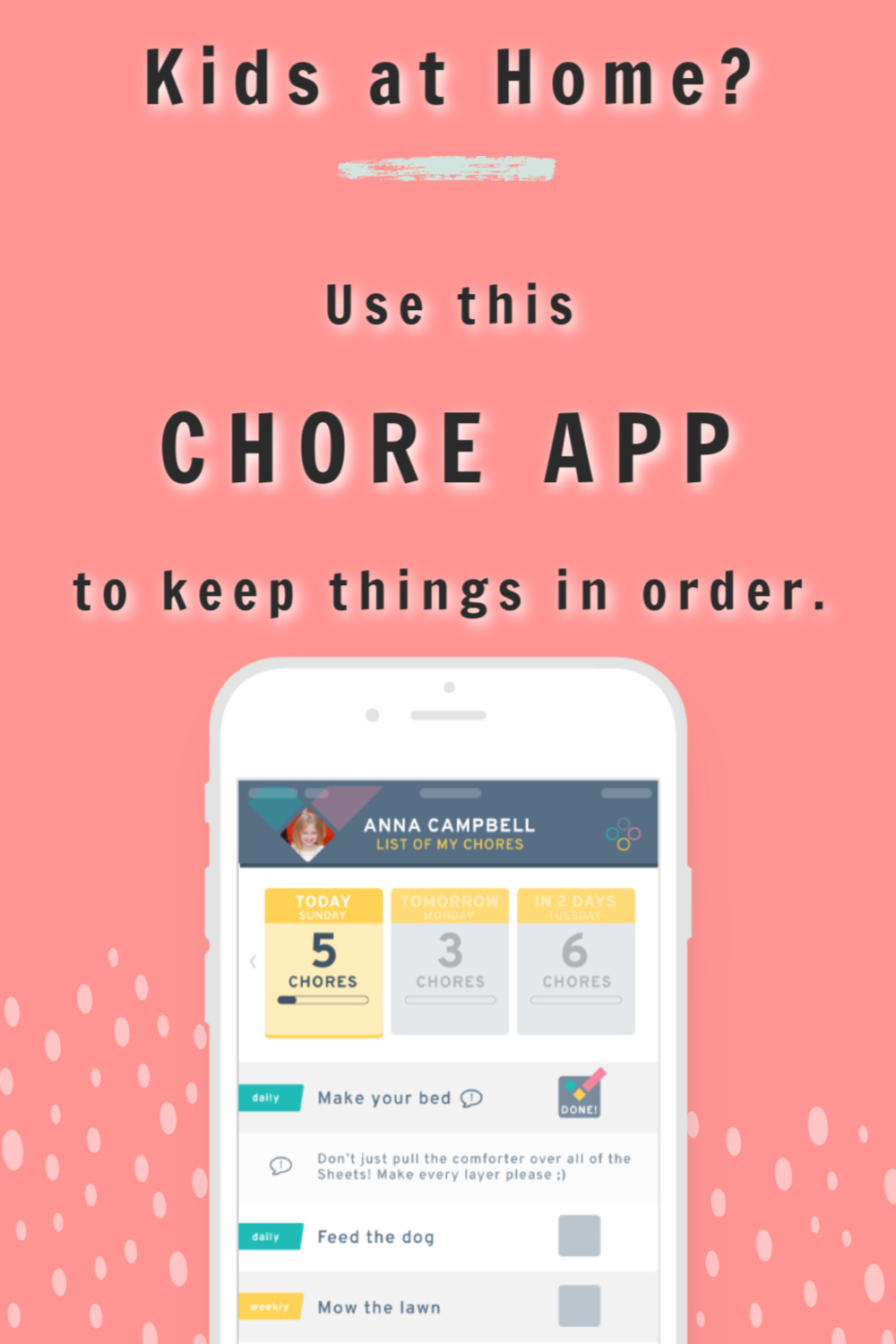 Chore Check App for Families