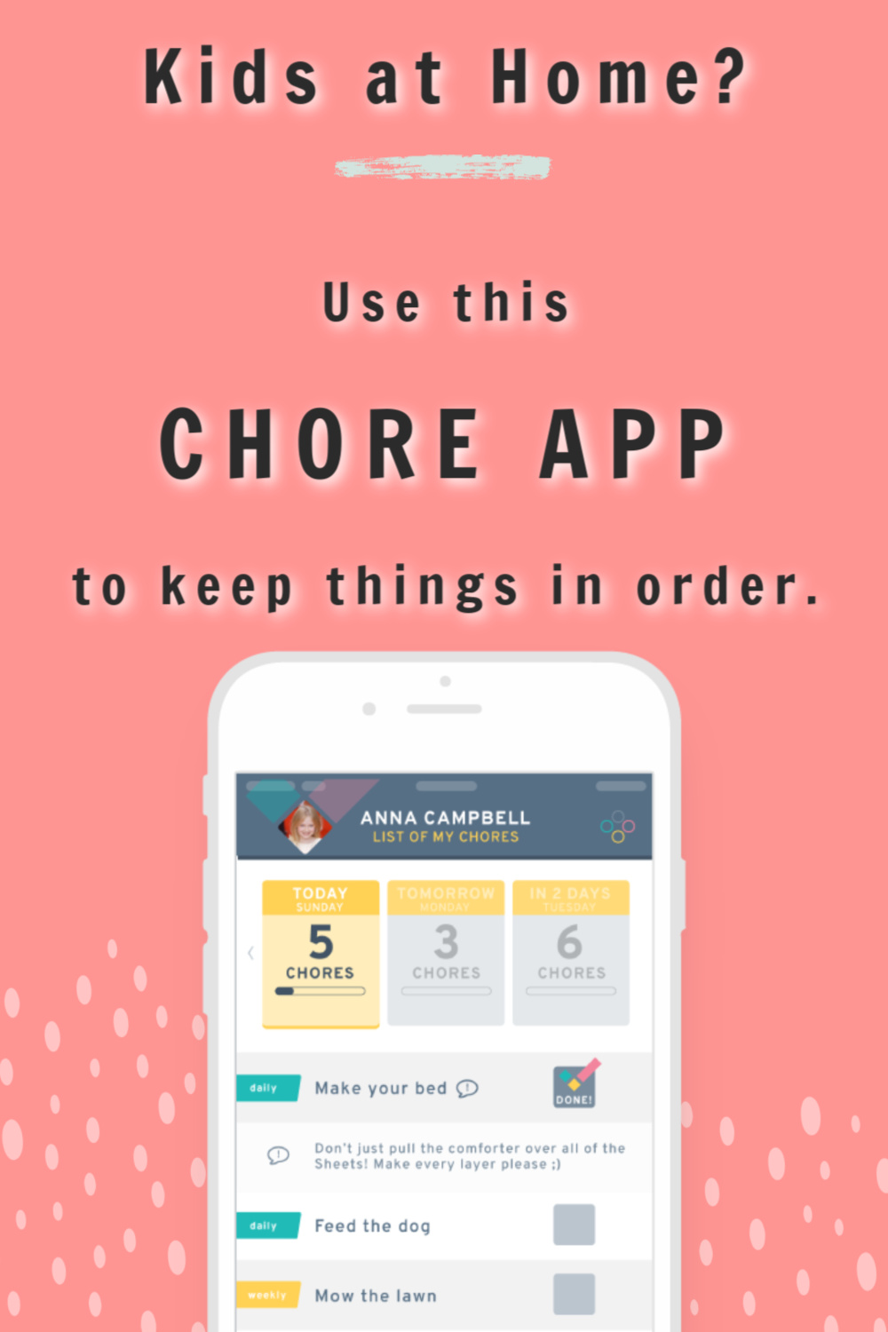 Use the Chore Check App to Keep Things in Order at Home