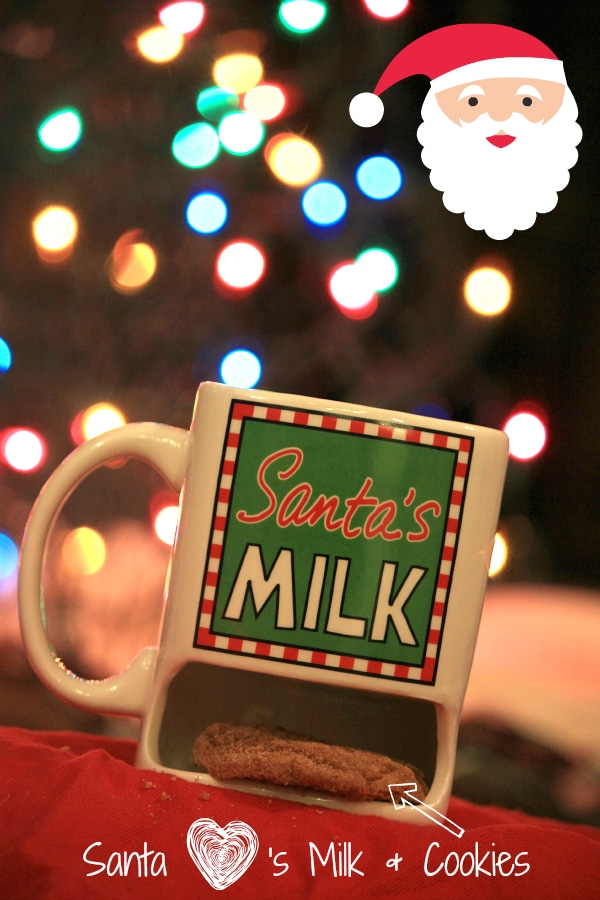 Cute idea for Christmas Eve - Santa's Milk and Cookies Mug
