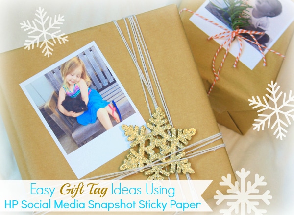 Unique D.I.Y. Photo Gift Tag Idea