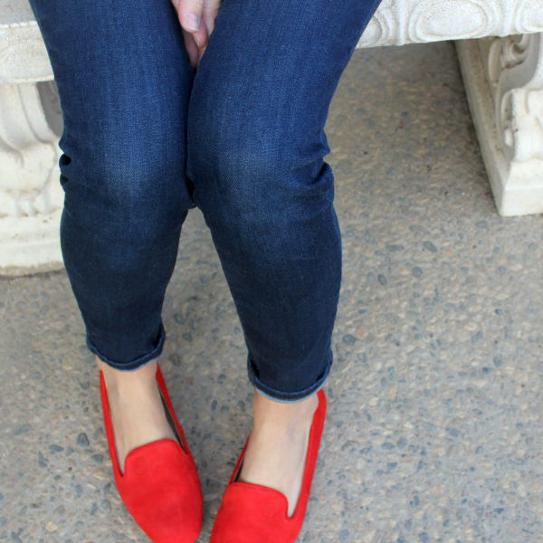 Wardrobe Staple: Classic Red Flats | Rhea Footwear Review and Giveaway