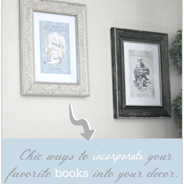 Chic ways to Incorporate Your Favorite Books Into Your Decor | Cover Art Prints