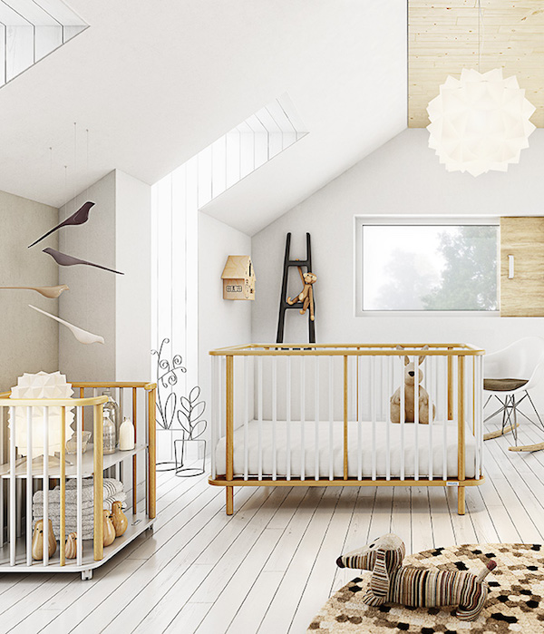 Micuna Crib - Nursery Inspiration - Modern Nursery