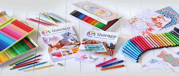 Adult coloring books - art therapy