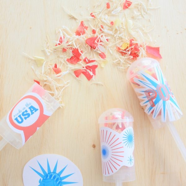 Safe, Eco-Friendly Dried Flower Confetti Poppers for Kids for 4th of July