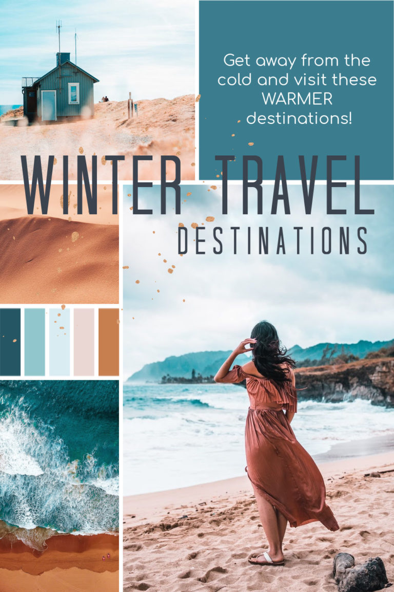 Escape the cold and visit these warmer destinations during winter.