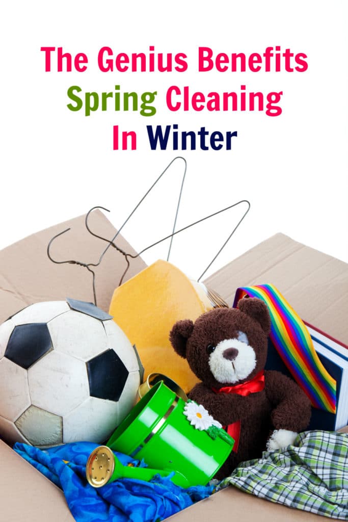 Spring Cleaning in the Winter spring cleaning in the winter - box of toys