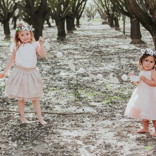 Oh…My! London Kidswear — Chic Spring and Easter Looks for Girls & Almond Blossom Photo Ideas