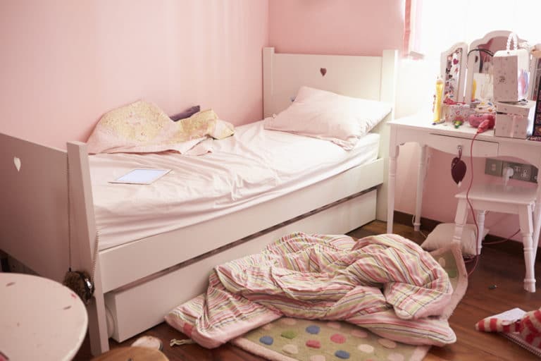 Empty And Untidy Child's Bedroom