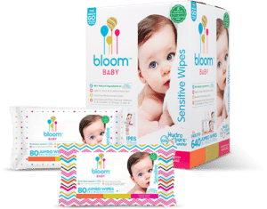 bloom Baby wipes variety of packaging