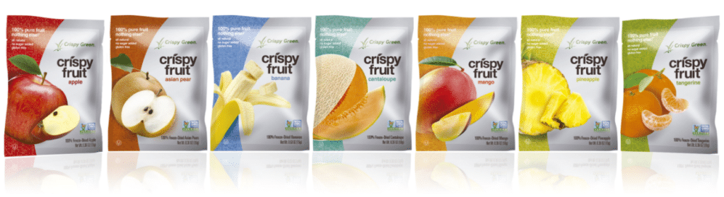 crispy green freeze dried fruit