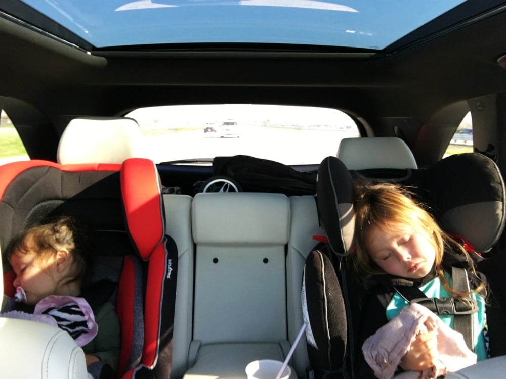 car seats sleeping kids