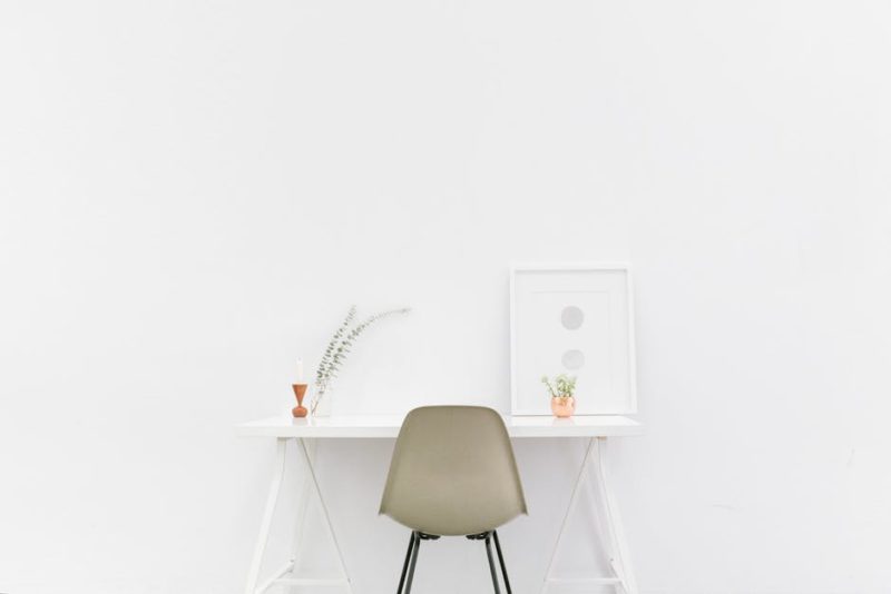 minimalism desk