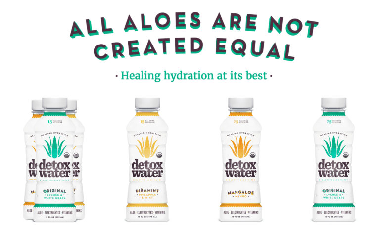 detox water aloe drink