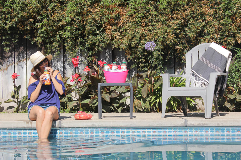 Poolside with Odwalla