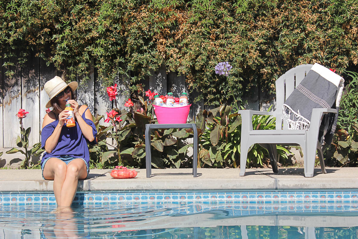 Poolside with Odwalla