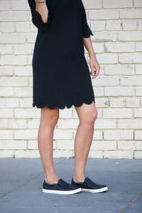Classic LBD with Scalloped edges