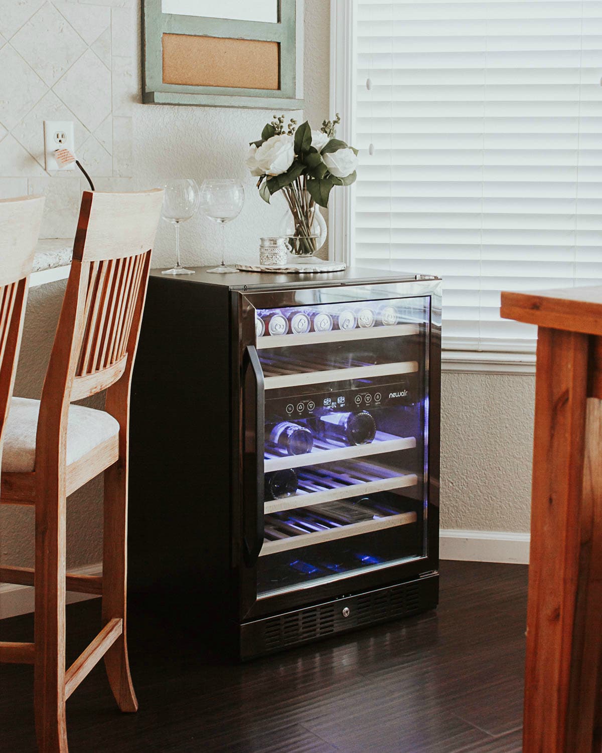 NewAir Black Stainless Wine fridge