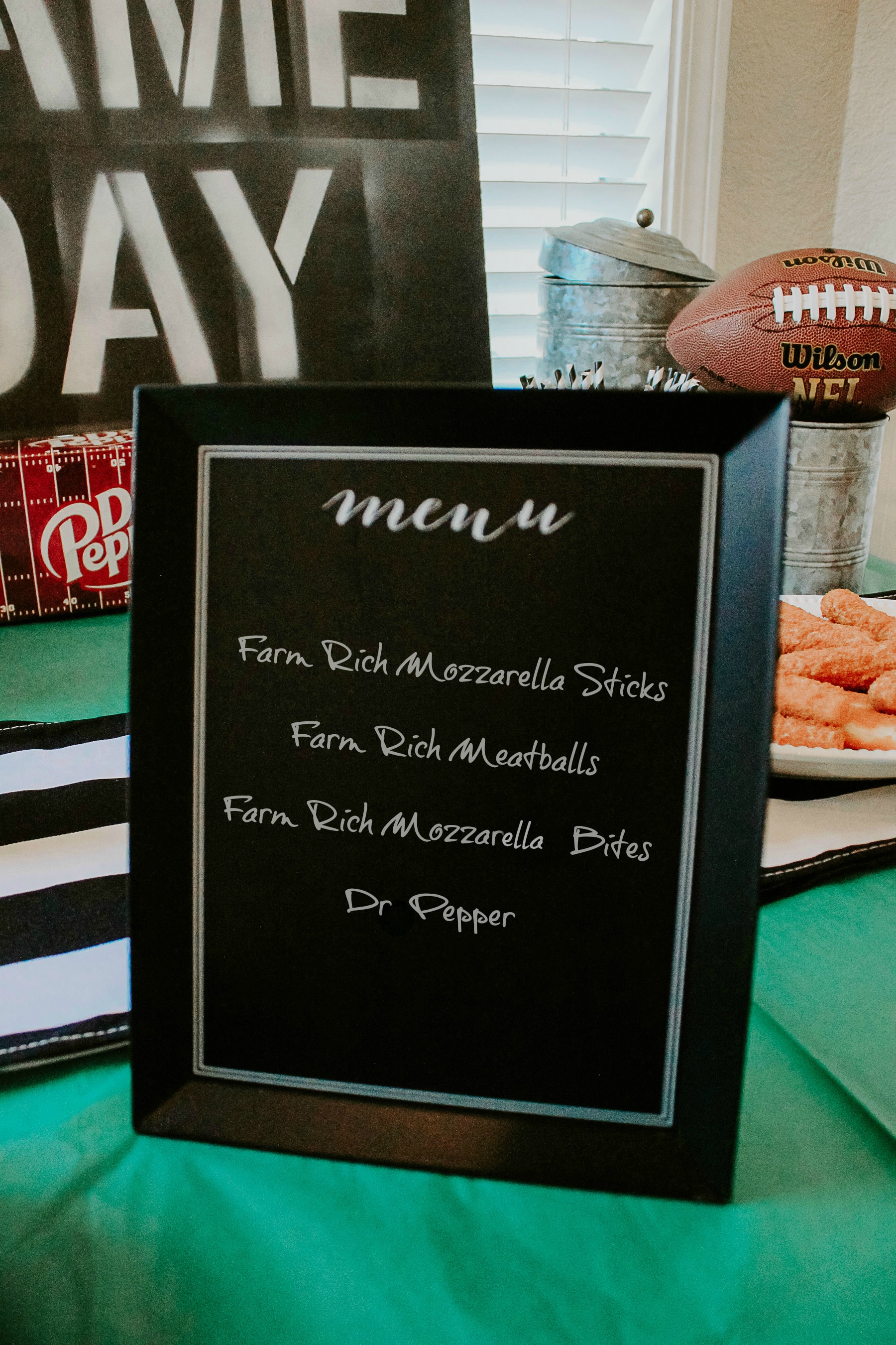 Football Party Menu