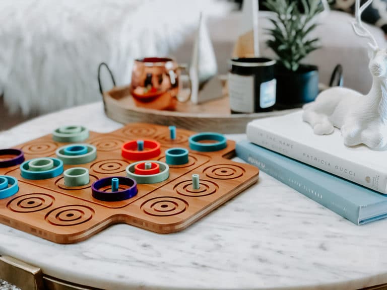 Winter Coffee Table Vignette Ideas