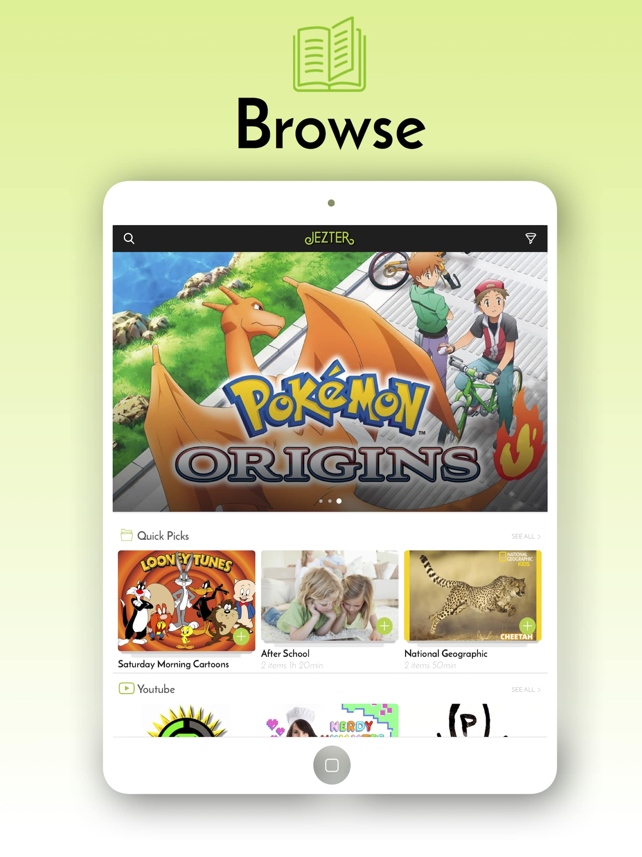 Jezter App: Similar to YouTube Kids but safer