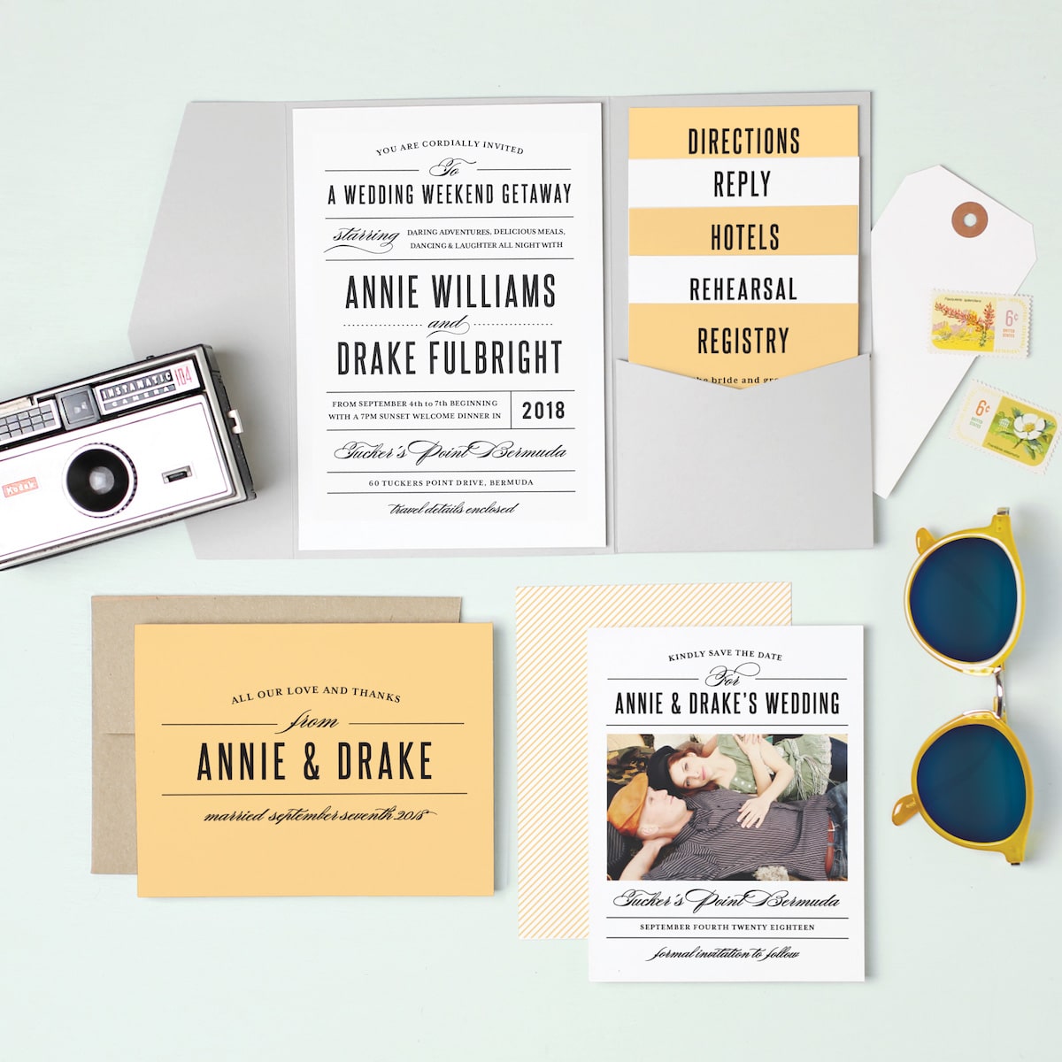 Retro Wedding Invitations