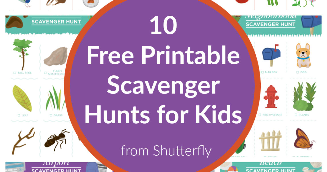 Free Scavenger Hunt Printables for kids