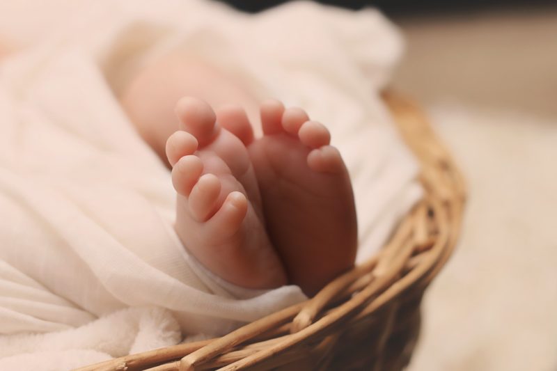 Newborn Photo in a basket