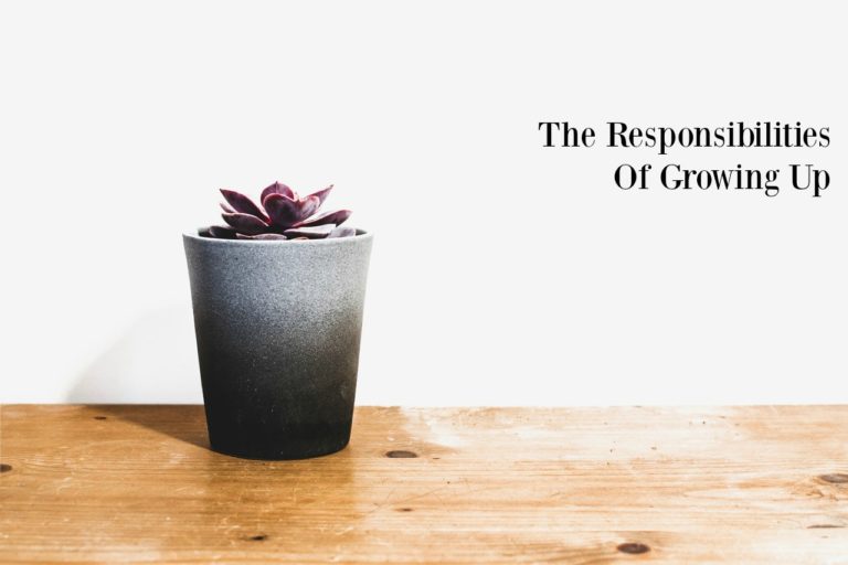 The Responsibilities Of Growing Up