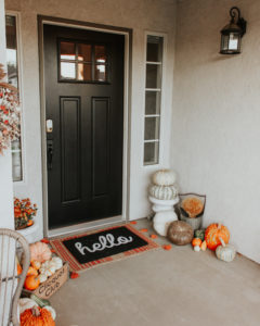 Halloween and Fall Front Porch Ideas - French Farmhouse Style Door