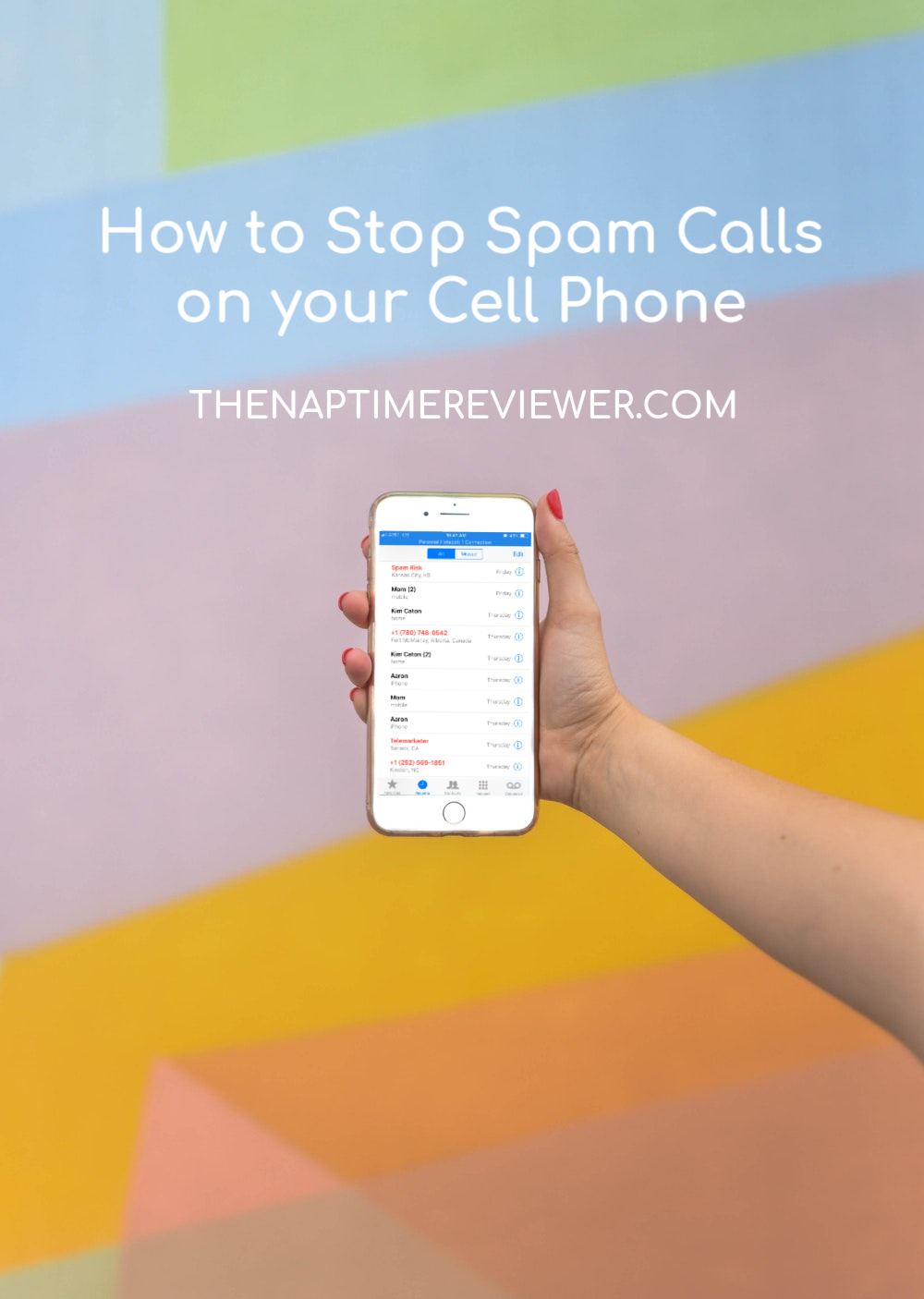 How to stop spam calls on your cell phone.