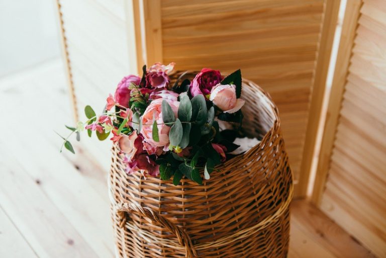 Market Basket with Flowers