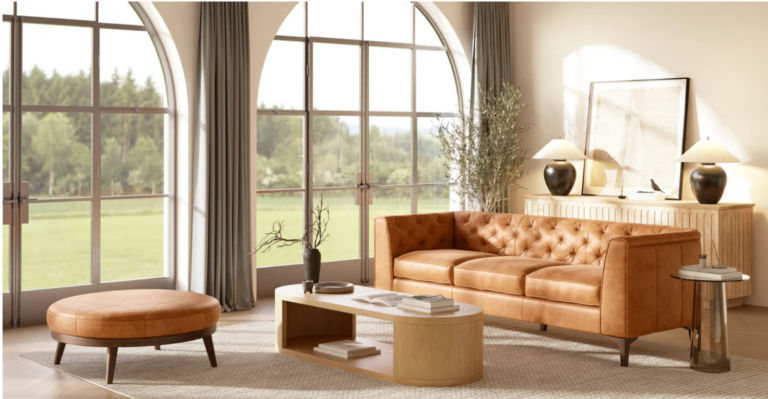 Why a Leather Sofa is Perfect for Families with Children