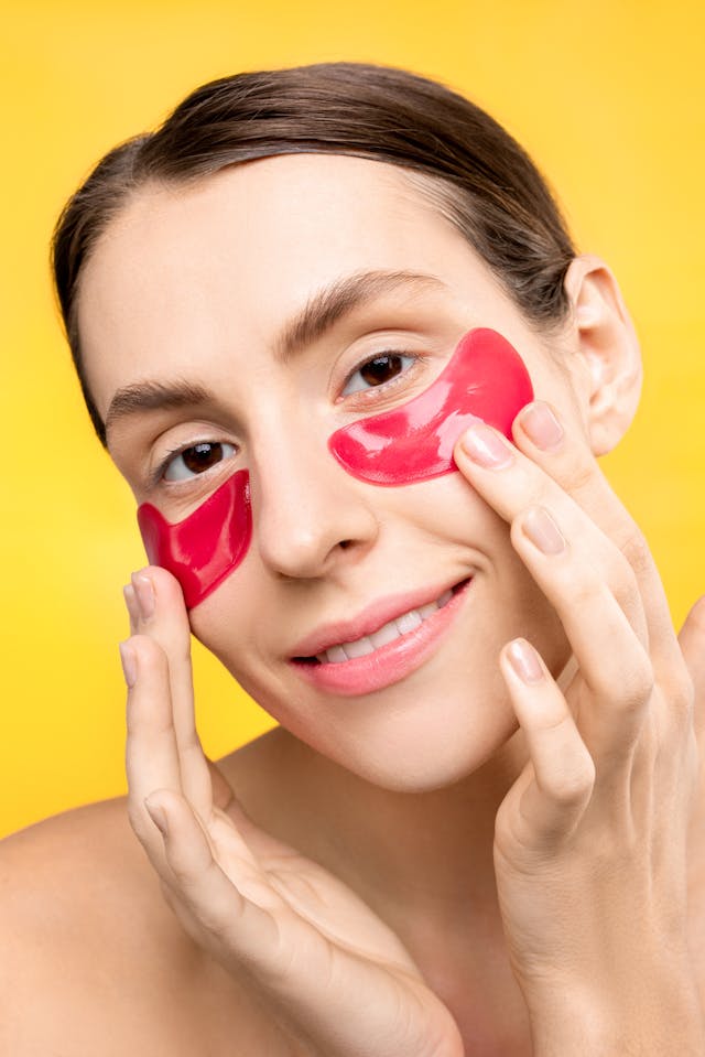 Woman With Under Eye Mask