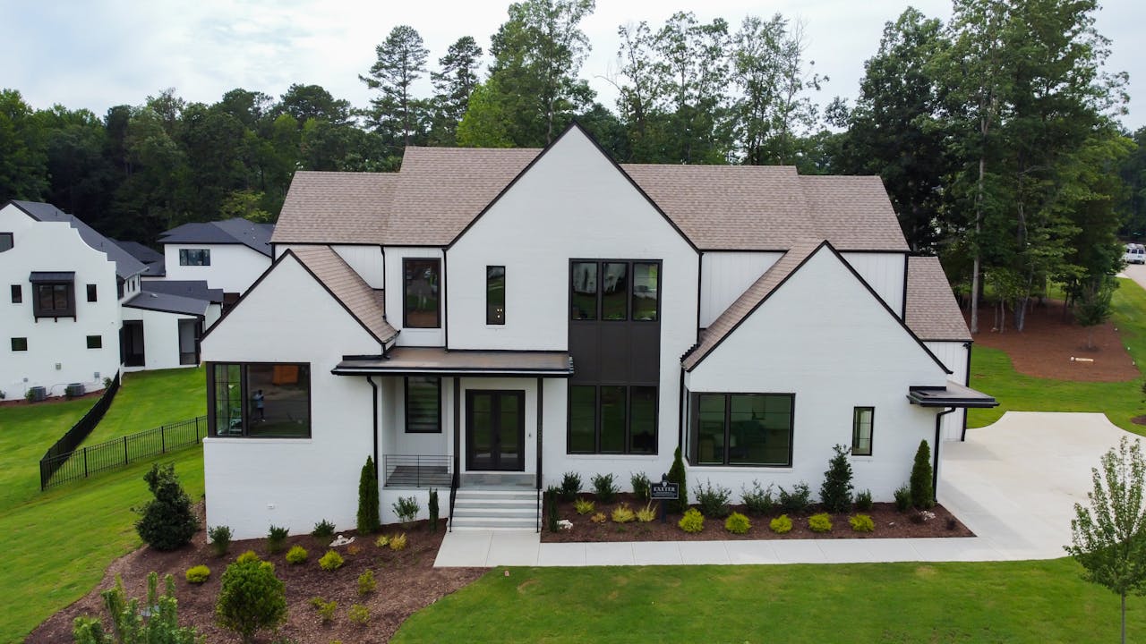 Aerial Photo of a House