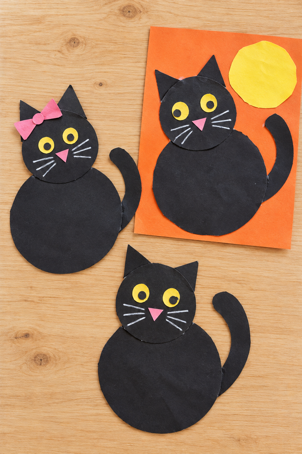 Easy Black Cat Halloween Craft for Kids